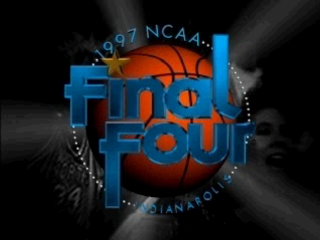 NCAA Basketball Final Four 97 title screen for Playstation